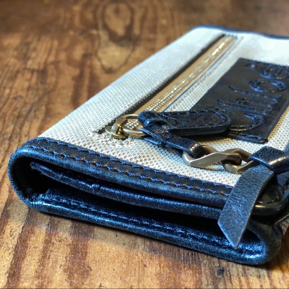 Authentic Chloe Canvas and Leather Long Wallet - Picture 4 of 16